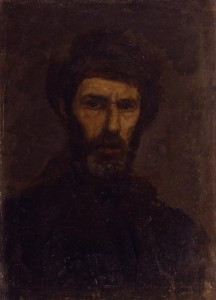 "Автопортрет в шапке"  1979 г. Х.М. 55Х41 